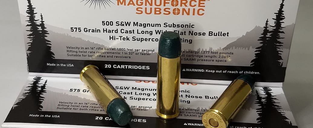 500 Smith & Wesson Magnum Magnuforce Subsonic Ammunition