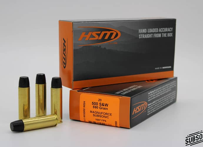 HSM 500 Smith & Wesson Magnuforce Subsonic